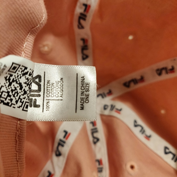 BRAND NEW! Pink FILA Cotton Baseball Dad Hat Cap - Picture 5 of 12
